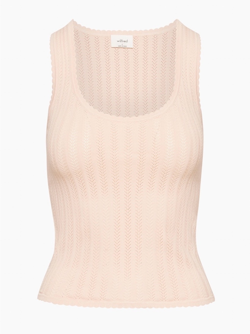 Aritzia Watson Top in Soft Seashell Pink